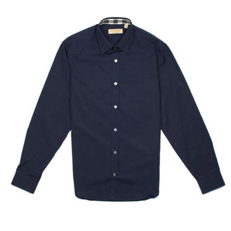 royal blue burberry shirt|navy blue Burberry shirt.